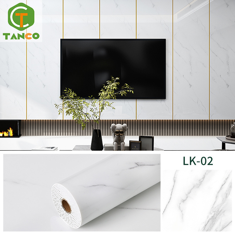 Hot selling high gloss marble peel and stick wallpaper 3d foam wallpaper in roll