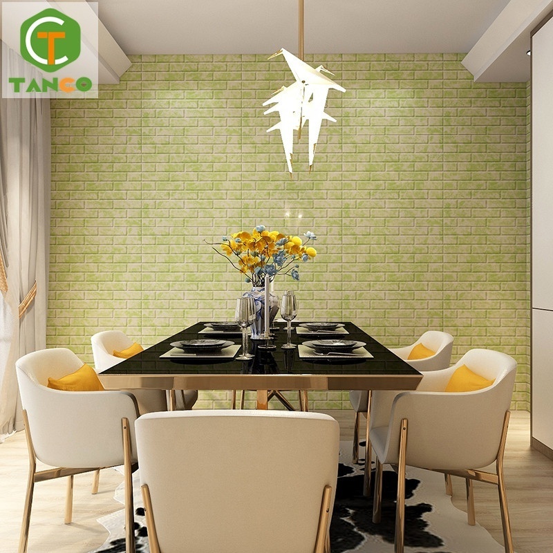 2023 selling thicken self adhesive brick design sticker roof wallpaper ceiling water proof morden eco foam 3d wall paper