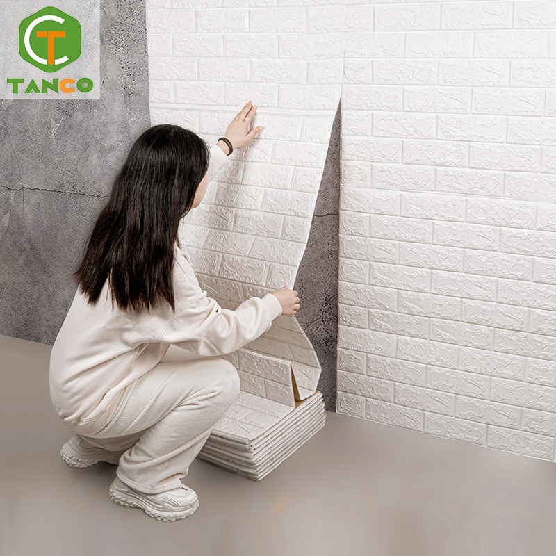 Pegatina De Pared 3d Wholesale home decoration soundproof pvc vinyl brick pe pared foam papel tapiz self adhesive 3d wallpaper