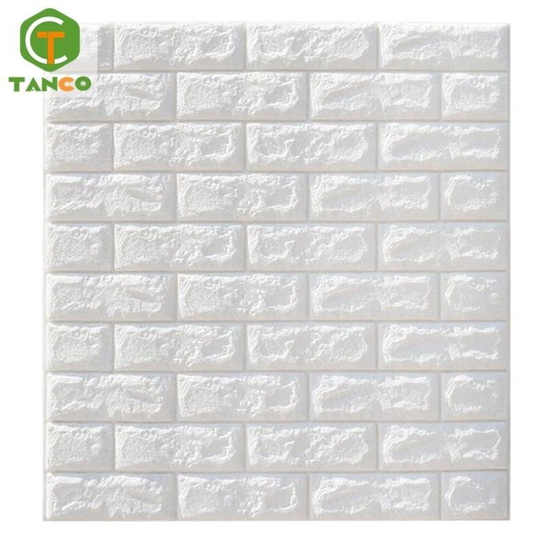 New design diy self adhesive panels living room decor wall tiles foam ceiling 3d brick stone sticker wallpaper