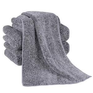 2020 HOT coral fleece towel  microfiber bamboo charcoal fiber bath towel stock