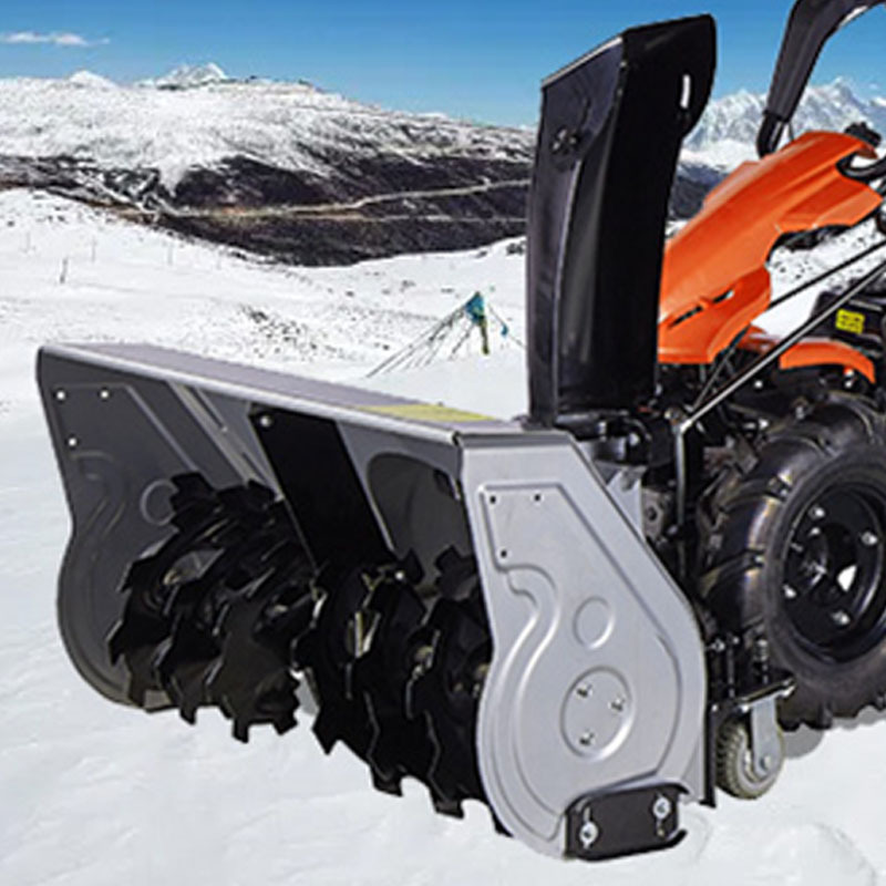 Hand Push Small Road Hand Snow Portable Walk Behind Sweeper  Snow Plow