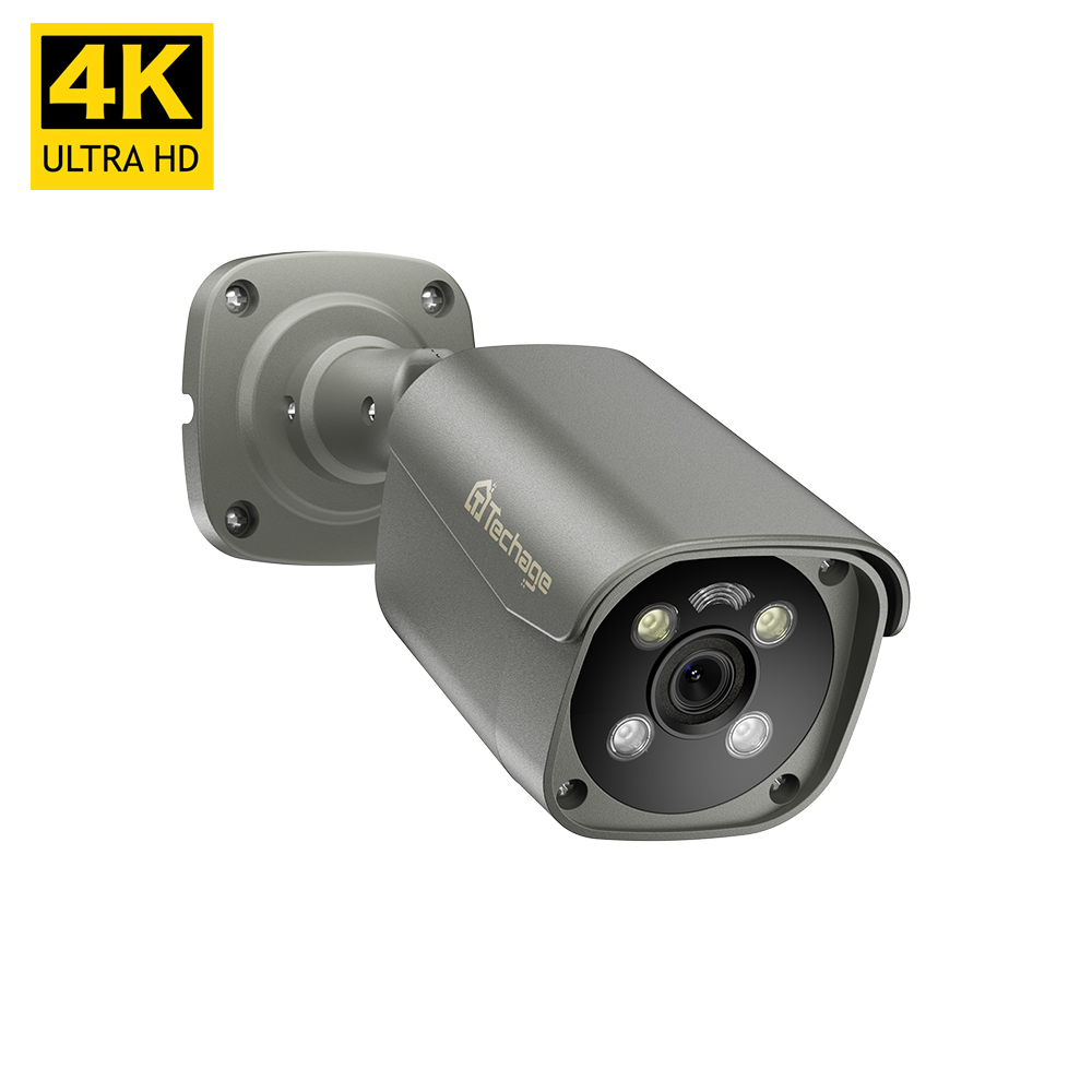 Good Quality 4k cctv Ip poe Camera 8MP Outdoor/Indoor Two-way Audio Full Color Night Vision