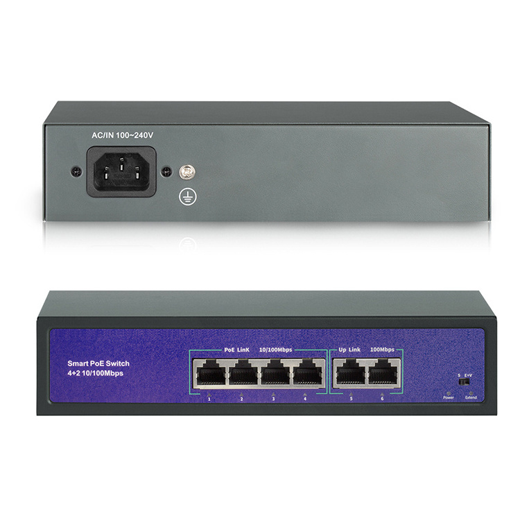 8 Port Network Poe Switch For Ip Nvr System With 10/100Mbps Ethernet Ieee802.3Af/At Poe Powered Switch