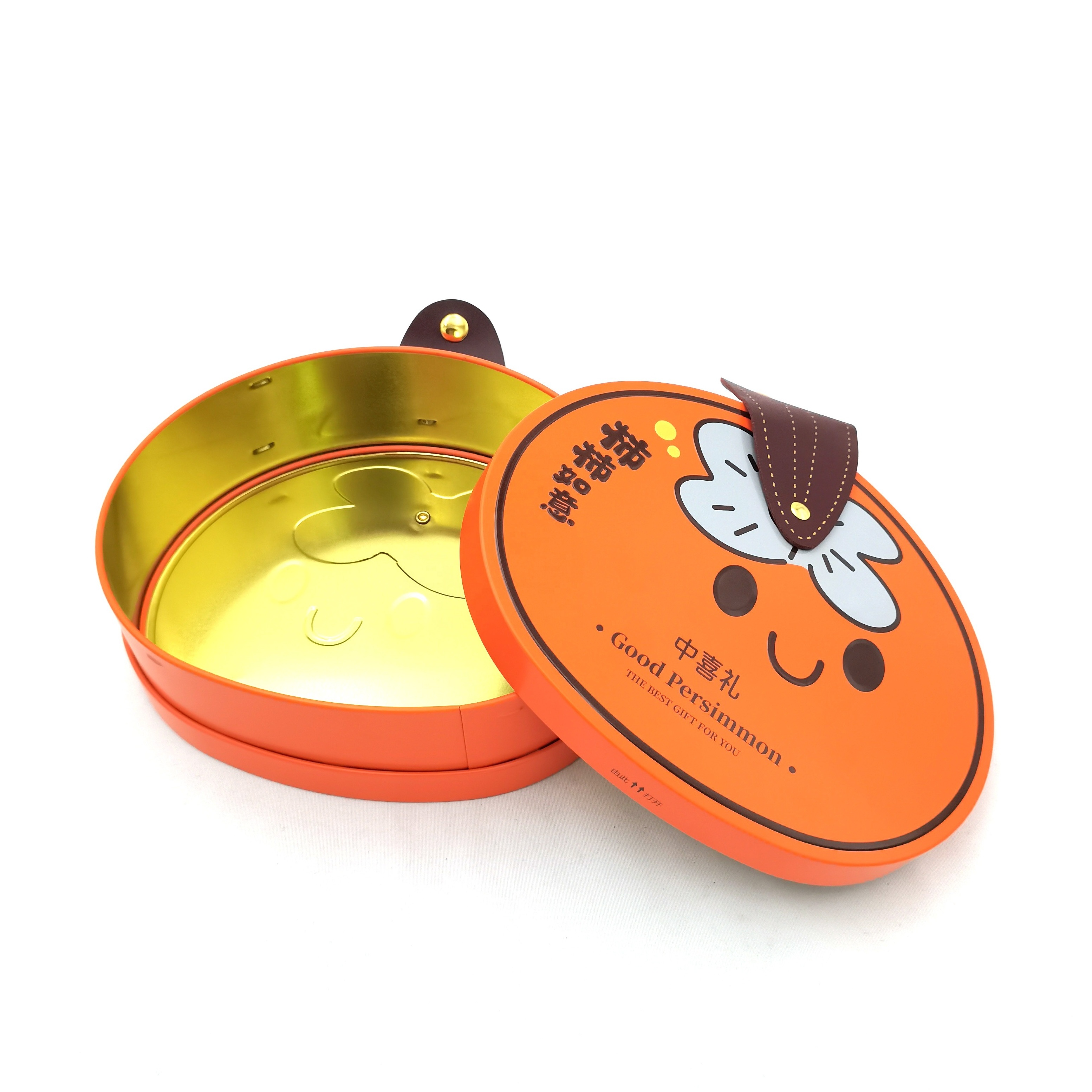 Hot selling cute metal tin handbag with belt gift metal tin box candy biscuit portable gift bag tin box