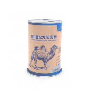 Tinplate Welded Round Metal Tin Can with Aluminum Foil Food Safety Grade Probiotic Formula Camel Milk Powder Empty Tin Can