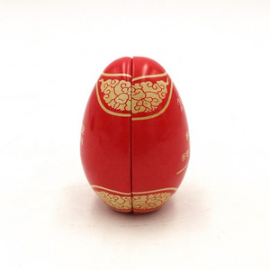 Hot sale factory direct price chocolate candy packaging easter egg shaped metal box