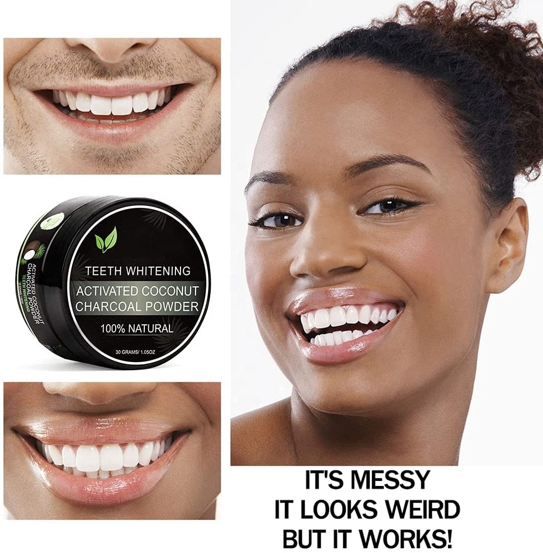 High Quality Effective Remove Tooth Stains Teeth Whitening Activated Charcoal Powder 100% Natural Teeth Whitening