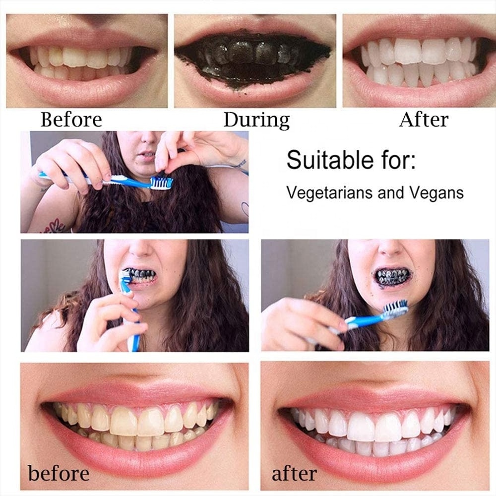 High Quality Effective Remove Tooth Stains Teeth Whitening Activated Charcoal Powder 100% Natural Teeth Whitening