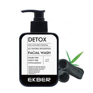 Private Label Deep Cleansing Fight Pimple Oil Control Anti Acne Bichotan Charcoal Men's Daily Face Wash For Oily Skin