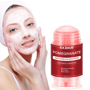 Customize Logo Clay Mud Cleansing Face Mask Stick Beauty Clay Mud Mask Stick Pink Solid Mud Mask Stick