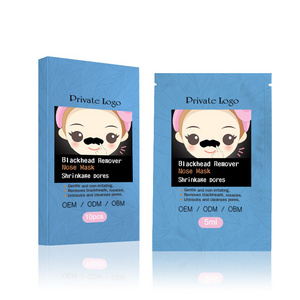 Private Label Black Head Nasal Patch To Remove Blackhead Acne Nasal Membrane Bamboo Charcoal Nose Mask Strip