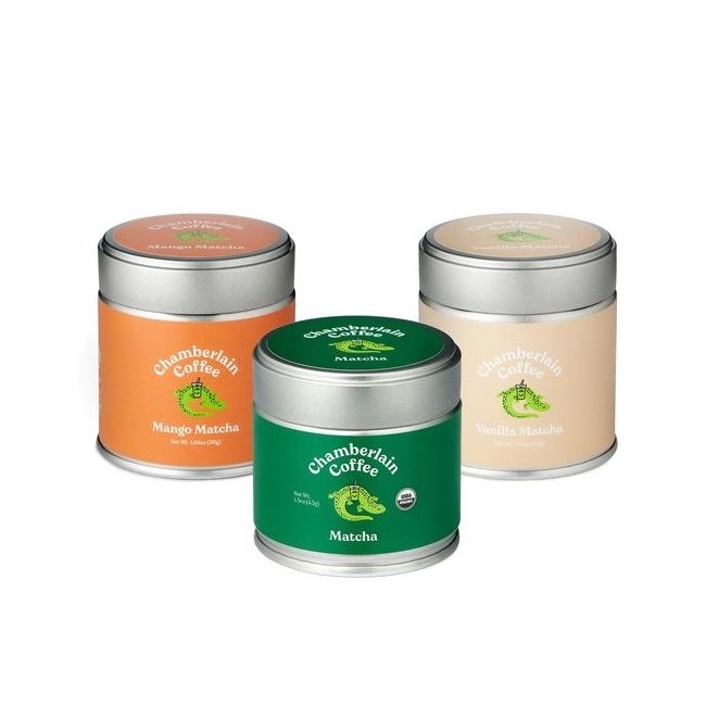 Airtight Food Grade 30g 50g 100g Matcha Tin Can Green Tea Powder Tin Container with Screw Lid