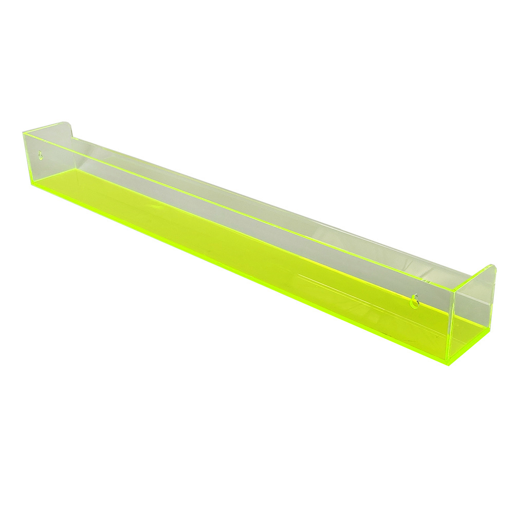 36 Inches Plexiglass Floating Wall Ledge Shelf,Nursery Kids Bookshelf,5mm Thick Clear Acrylic Display Storage Shelves