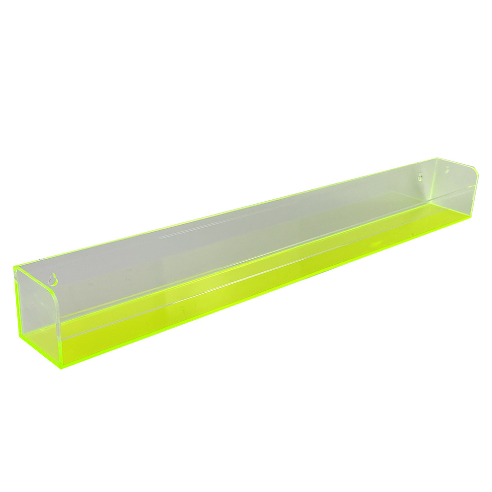 36 Inches Plexiglass Floating Wall Ledge Shelf,Nursery Kids Bookshelf,5mm Thick Clear Acrylic Display Storage Shelves