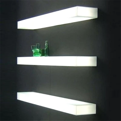 LED shelf display Shoe Wall Mounted Sneaker Shelves Rack Display Showcase Shoe Collection Sneaker Store Acrylic Wall Shelf Shoes