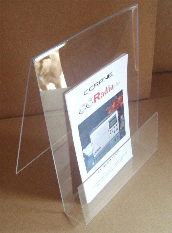 Premium Clear Acrylic Easel Book Display Rack Artwork Stand Holder Magazine Display Holder