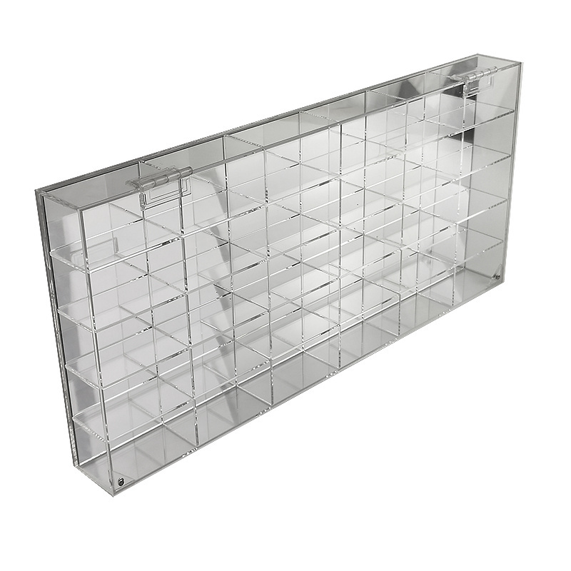 Transparent Acrylic Toy Display Rack Clear Mounted Acrylic Display Case Organizer Storage Box Custom Pokemon Cards Display Stand