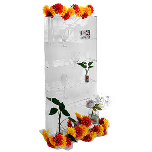 Factory Wholesale Supplies Clear Acrylic Champagne Wall Glass Holder Display Stand