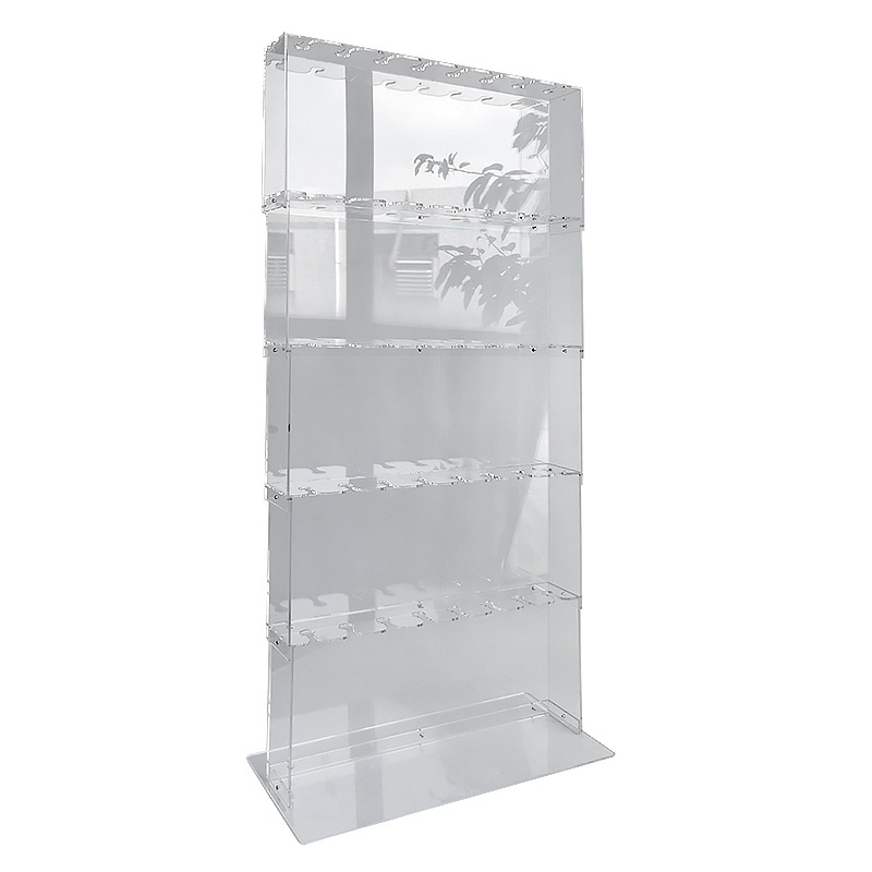 Factory Wholesale Supplies Clear Acrylic Champagne Wall Glass Holder Display Stand