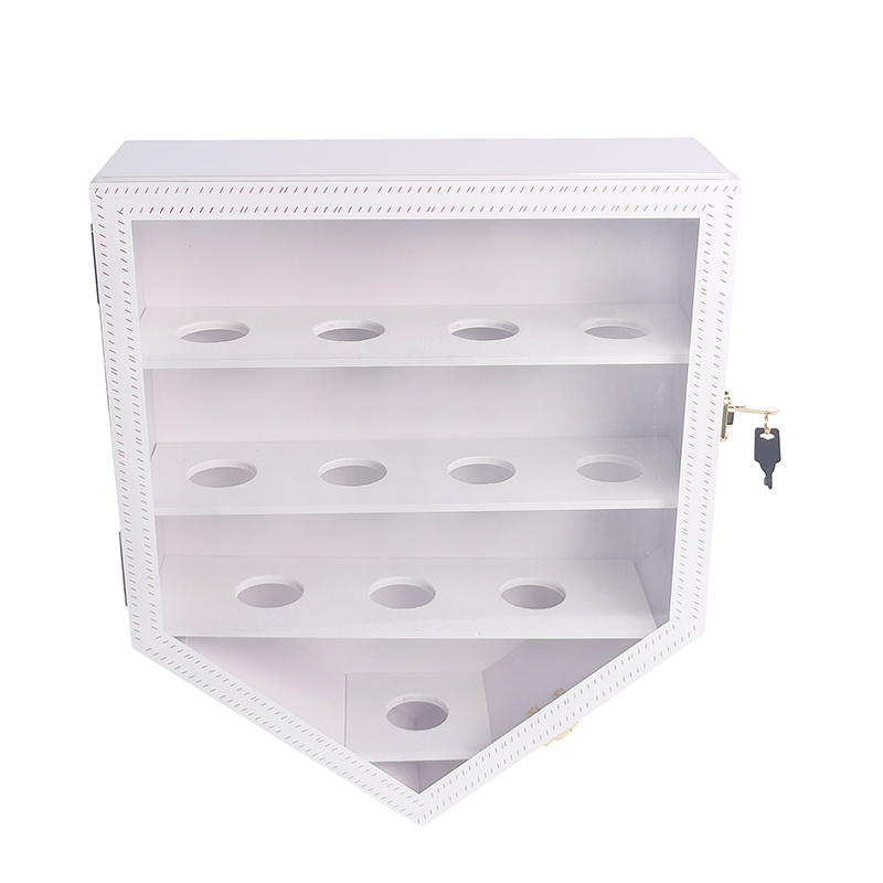 Top Quality Low Price Golf Ball Display Case Wooden Wall Mounted Golf Ball Display Cabinet For Collection Golf Ball Display Case