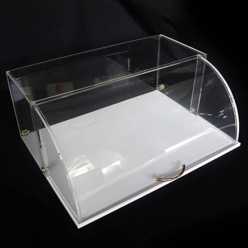 Hot Selling Custom Acrylic Bakery Display Case For Retail Store,Counter Top Acrylic Cake Bread Display Stand Showcase Wholesale