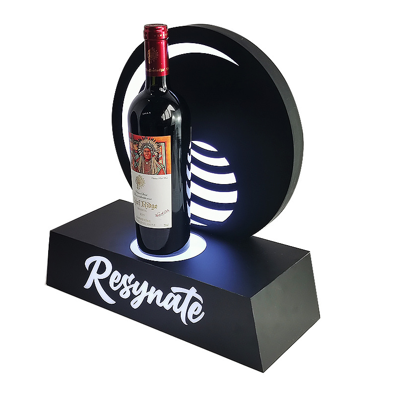 TINYA Bespoke LED Light Champagne Bottle Presenter Glorifier Wine Rack Illuminated Vodka Holder Whisky Display Stand