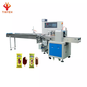 Horizontal Frozen Vegetable Beef Tortilla Pita Sliced Naan Loaf Bread  Pillow Packaging Machine