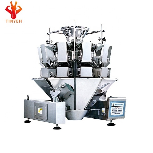 High efficiency biscuit pet food bread bags packaging machine with multihead combined weigher