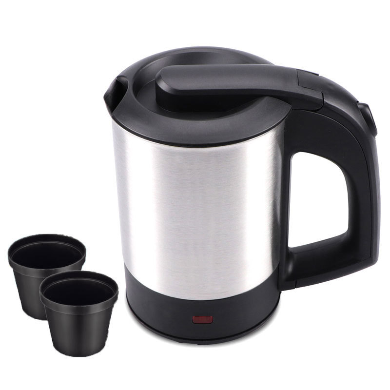 Household Electronic Mini Boiler 2 Cup 0.5 Litre Stainless Steel Electric Water Tea Coffee Kettle