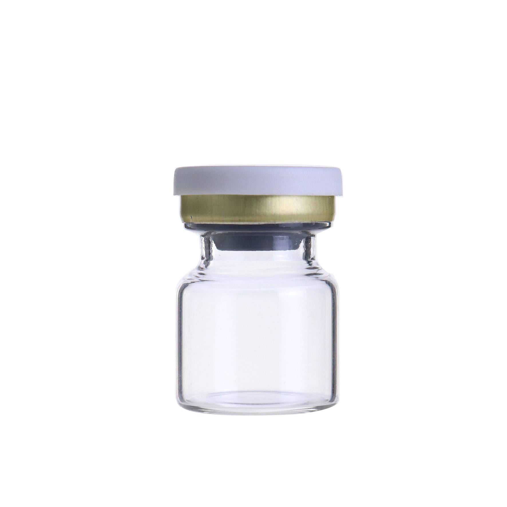 LOW MOQ Amber clear medicine apothecary glass vial injection 2ml 3 ml homeopathic bottle with bottle cap