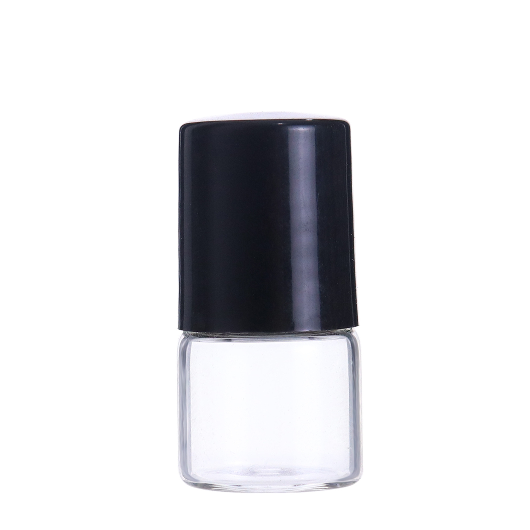 Guangzhou 1ml 2ml mini transparent glass roll -on bottle roller ball cosmetic perfume essential oil sample bottles