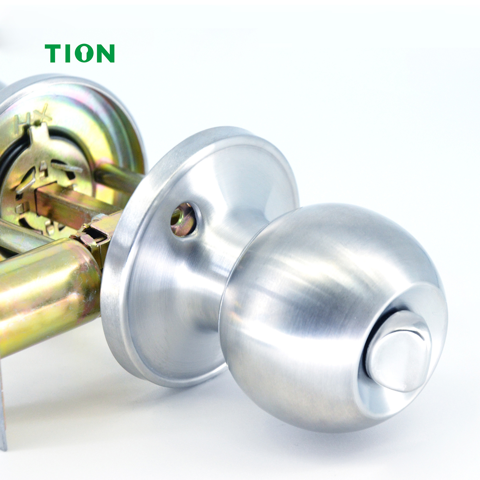 Stainless Steel Good Price Double Sided Handle Lock Washroom Bathroom Round Door Knob Lock Set