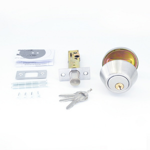 Single Entry Cylindrical  Self Locking Gate Door Lock Deadbolt