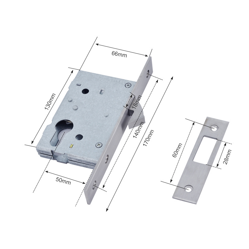 Fireproof Lock Custom Color Magnetic Safety Latch Door Lock body