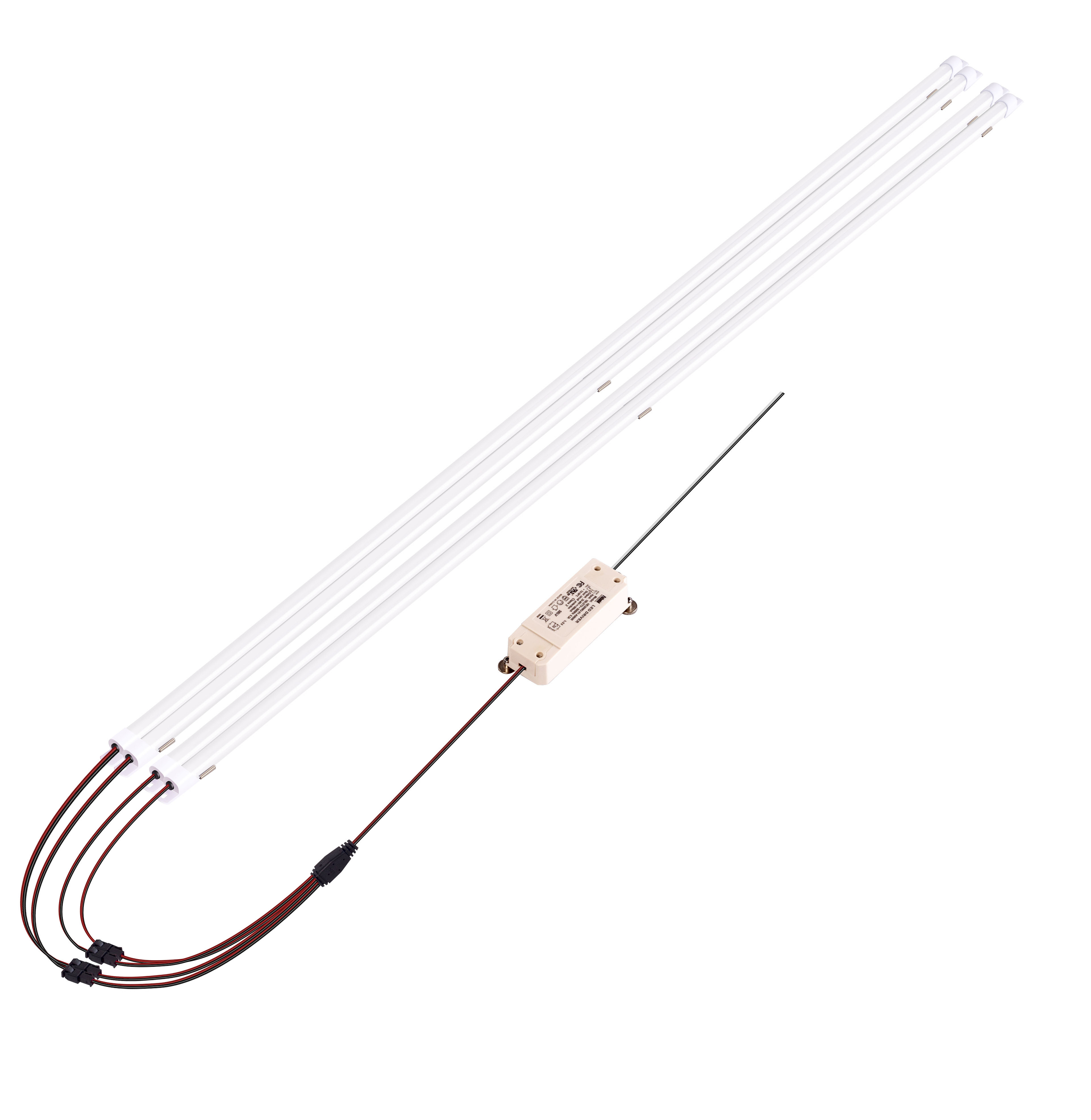 4ft 4 strips 72w High lumen high output Magnetic Mount Led Retrofit Kit Replace Fluorescent Lamp LED strip retrofit kits