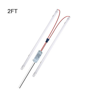 Replace fluorescent 2ft T8 T5 tube 8wx2pcs 16w 4000K dlc5.1 wireless smart version optional LED strip retrofit kits