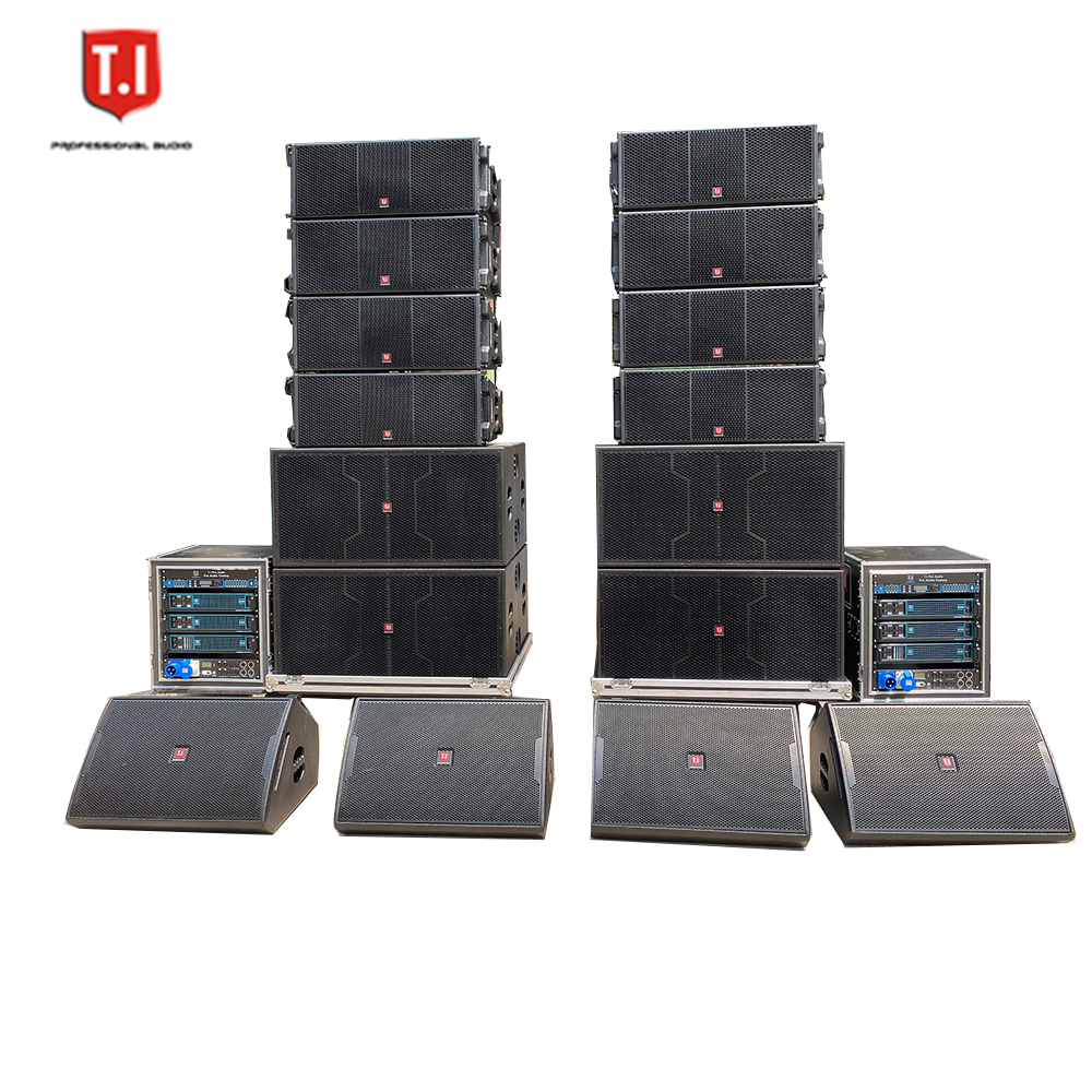 Professional dual 12 inch line array two way speakers outdoor passive waterproof sound system line array for events