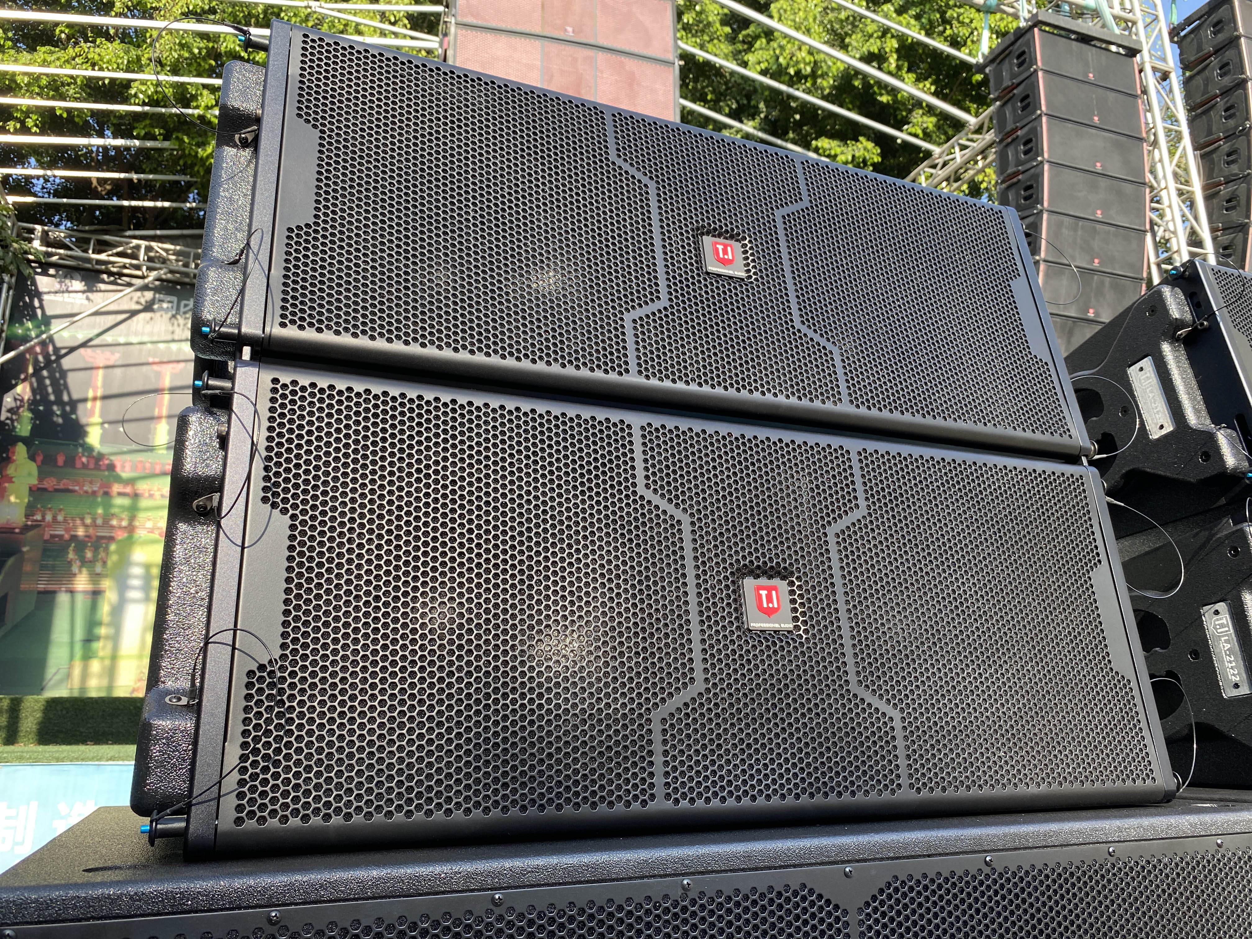 Professional audio line array sound system TI Pro Audio LA2122 dual 12 inch 2 way waterproof line array speaker system