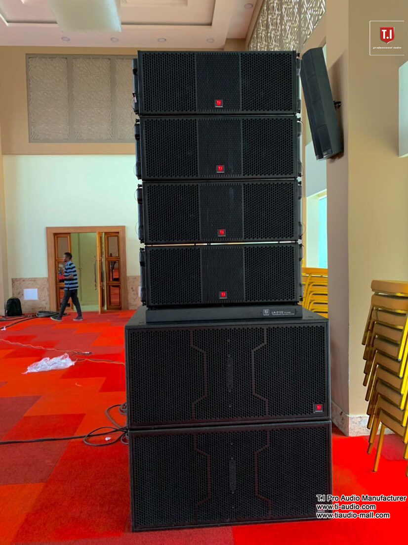 Double 12 inch powered line array speaker active passive pro sound system professional audio system 2 way line array speakers