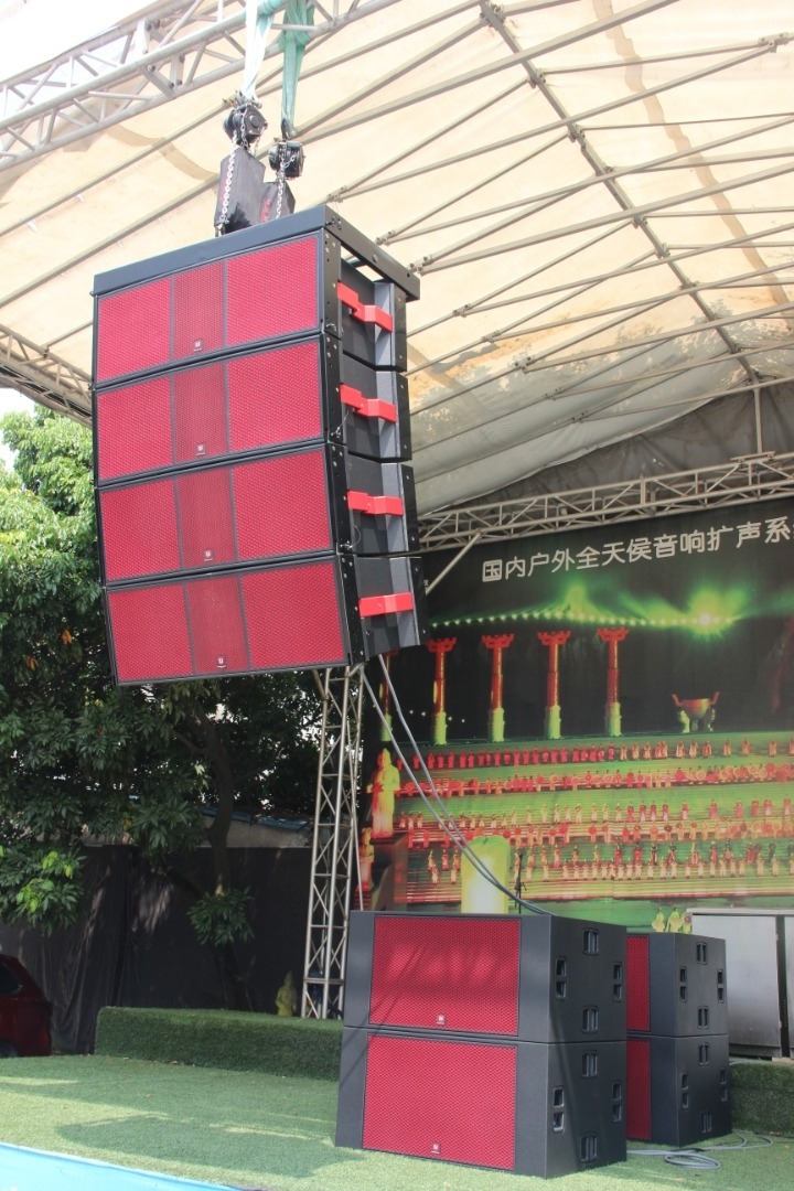 15-Inch Double Line Array Speaker System Birch Plywood Empty Cabinet with Neodymium Speakers China-Made Audio Sound Equipment