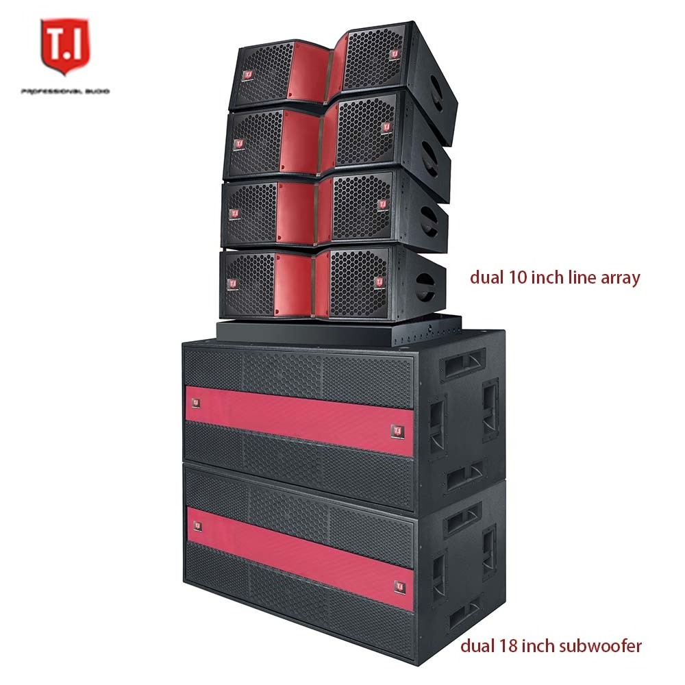 2023 new product  dual 12 inch dj line array speakers professional sound system T.I PRO AUDIO music audio speaker set