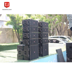 professional sound system equipment T.I Pro Audio dual 5 inch line array truss stand system speakers for outdoor concert