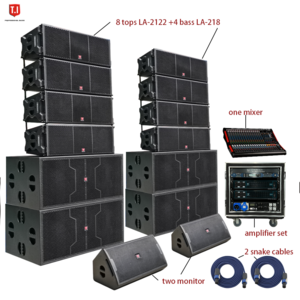 Double 12 inch powered line array speaker active passive pro sound system professional audio system 2 way line array speakers