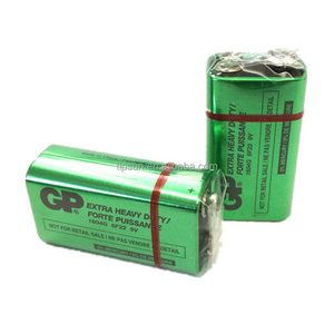 Mercury Free GP 6F22 1604G 9V Zinc Carbon Battery for Flashlight