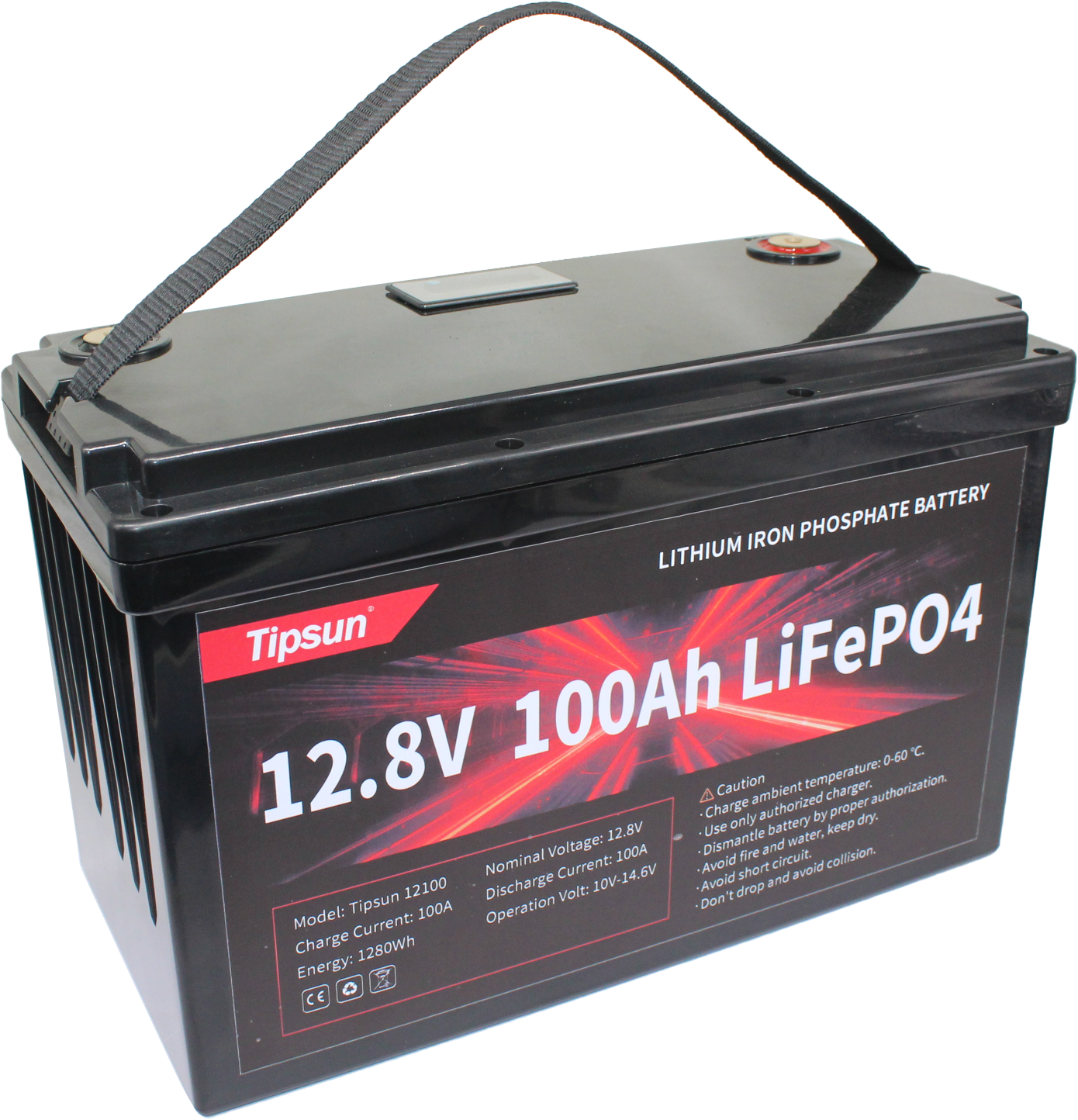 Best-selling Deep Cycle 12V 100Ah LiFePO4 Lithium Battery 12.8V for RV solar