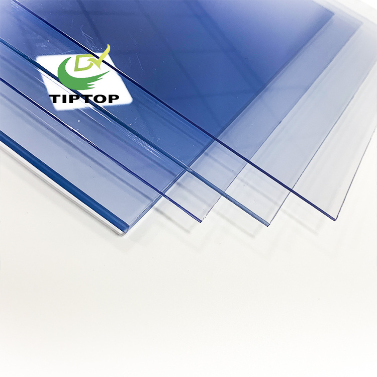 Tiptop water proof UV resistant hard board 05mm thick transparent clear pvc plastic