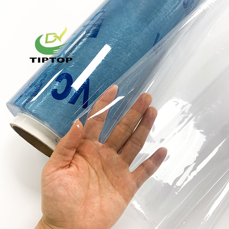 Tiptop 0.05-0.5mm soft super clear transparent PVC film roll for Curtain and Table cover and Table cloth