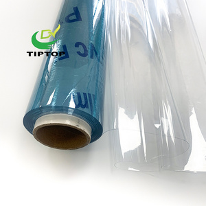 Tiptop 0.05-0.5mm soft super clear transparent PVC film roll for Curtain and Table cover and Table cloth