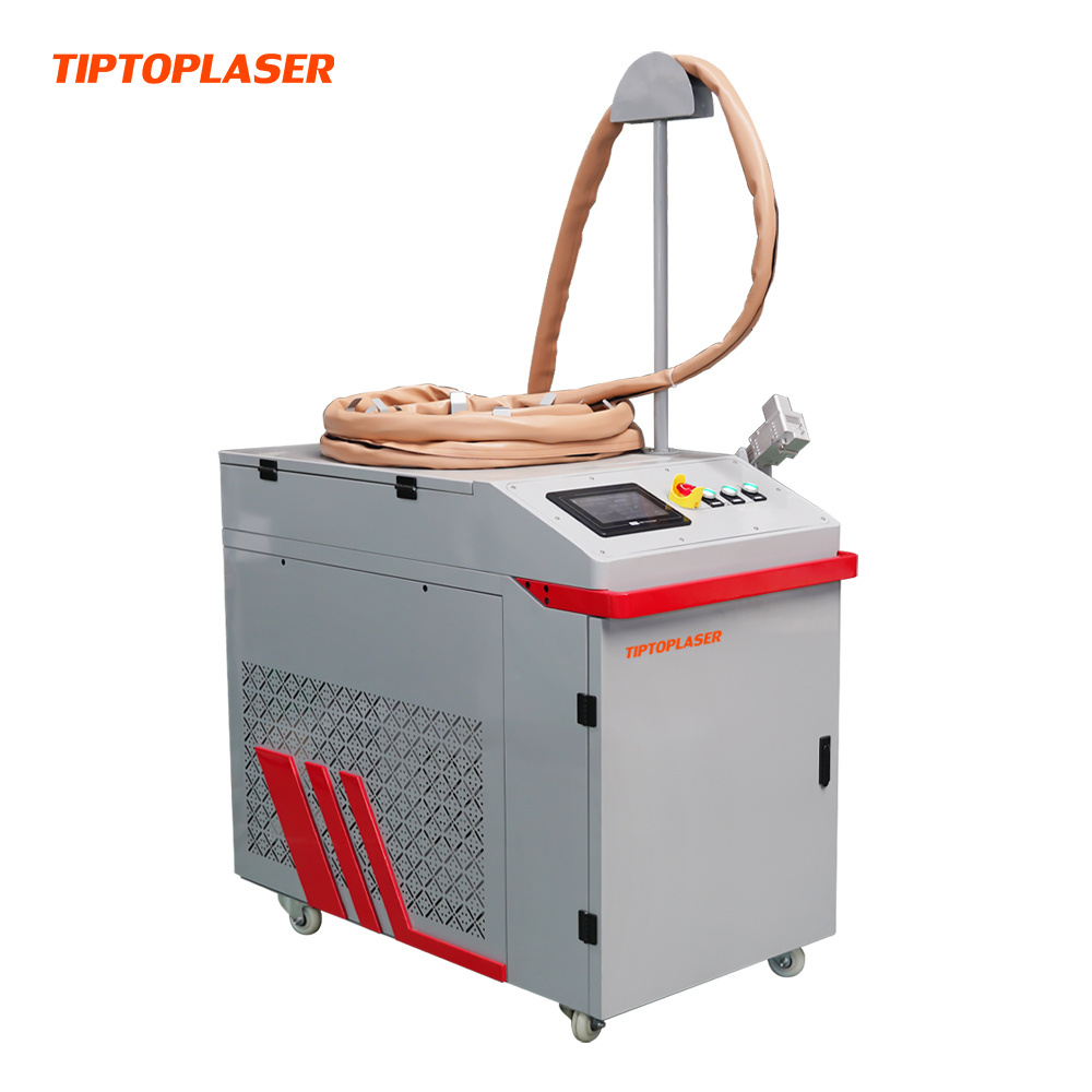 Laser corrosion and rust removal cleaning machine rust paint oil dust removal  water cooled pot laser cleaning gun